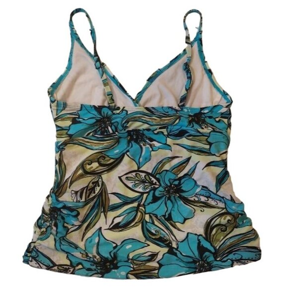 CROFT & BARROW Tankini Womens 10D Underwire colorful Top Only Swim Pool Beach - Picture 2 of 12